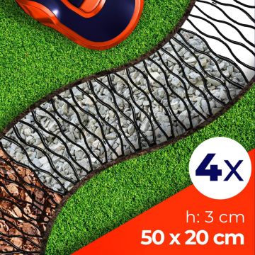 Kratka trawnikowa Montaron pod roboty koszące 47 x 20 cm czarna 4 szt.