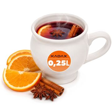 Kubek kamionkowy na grzane wino Lisle 250 ml biały