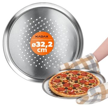 Blacha do pieczenia pizzy 32 cm, srebrny