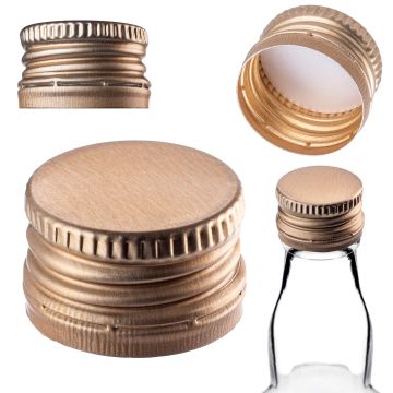Aluminiowa zakrętka do butelek Annot fi 28mm złota 10 szt.