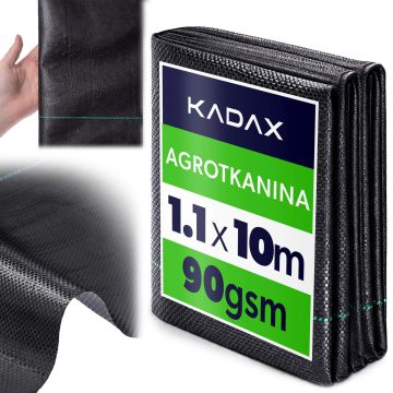 Agrotkanina ogrodowa Auros 1.1 x 10m 90 g/m² czarna