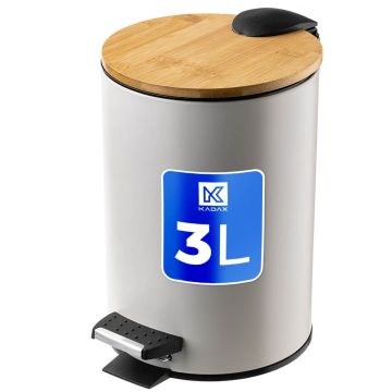 Kosz łazienkowy Linter beżowy, 3L