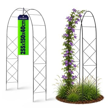 Pergola metalowa "Atri" 255 cm, czarna