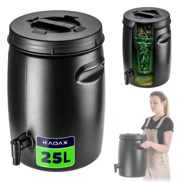 Zbiornik ogrodowy na nawóz Pange 25L czarny