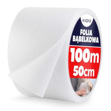 Folia bąbelkowa 50 x 100 m, przezroczysta