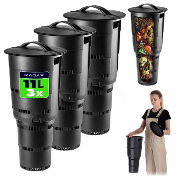 Podziemny kompostownik Varize czarny 3 szt.