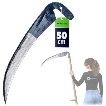 Kosa ogrodowa metalowa Civita 50 x 13 cm, niebieska