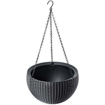 Doniczka wisząca Keter 35 cm, antracyt