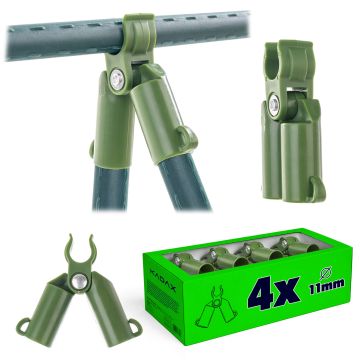 Łącznik szczytowy do tyczek ogrodowych Posile regulowany 11mm 4szt