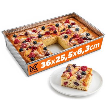 Blacha do pieczenia ciast Imperia 36 x 25 cm, srebrna