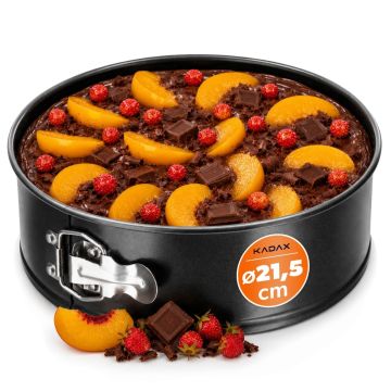Tortownica okrągła do pieczenia ciast Lodi 21 cm, czarna