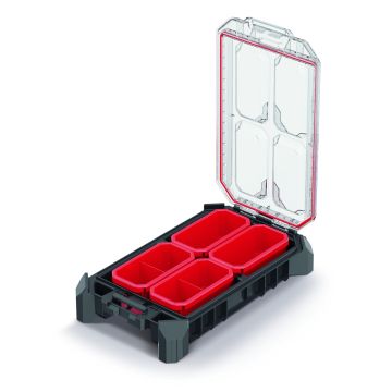 KISTENBERG Organizer narzędziowy MSX 25 niski B - KMX40258B - czarny