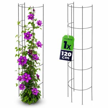 Pergola ogrodowa do kwiatów 120 cm, czarna