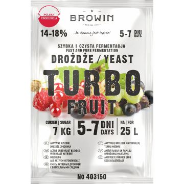 Browin Drożdże winiarskie Turbo Fruit 5-7 dni 40g