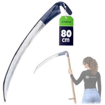 Kosa ogrodowa metalowa Civita 80 cm, niebieska