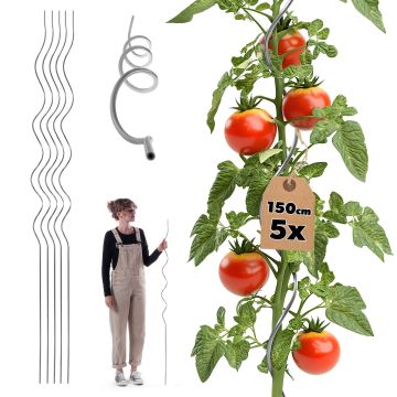 Tyczka spiralna do roślin Lestre aluminiowa 150 cm 5 szt.