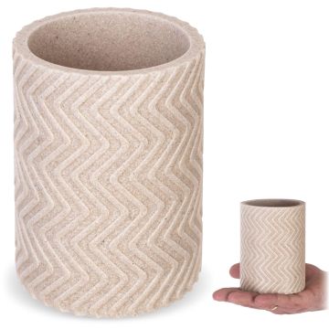 Kubek łazienkowy Ouge 11.5 x 8.5 cm beżowy