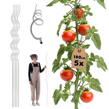 Tyczka spiralna do roślin Lestre aluminiowa 180 cm 5 szt.