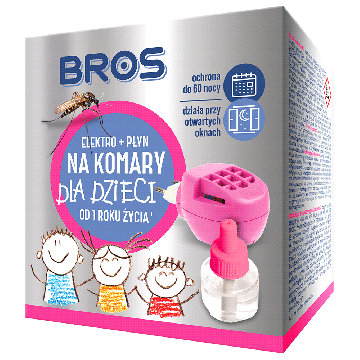 Bros Elektrofumigator + płyn na komary dla dzieci