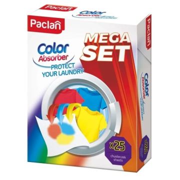 Paclan Color Absorber Chusteczki do prania kolorowego 25 szt.