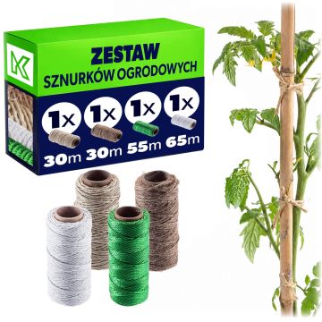 Zestaw sznurków ogrodowych Dienne 30-65 m x 1 mm 4 szt.