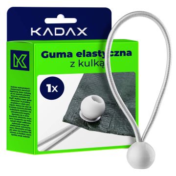 Guma elastyczna z kulką 15 cm, biała