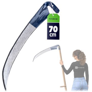 Kosa ogrodowa metalowa Civita 70 cm, niebieska