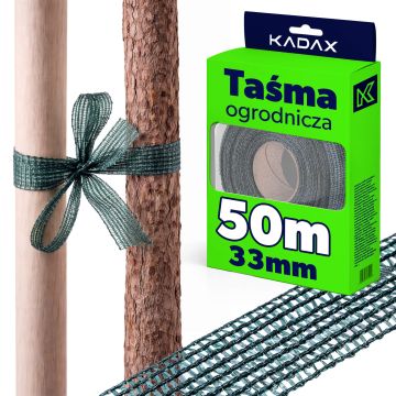 Taśma ogrodnicza Locrio 3.3 cm x 50 m zielona
