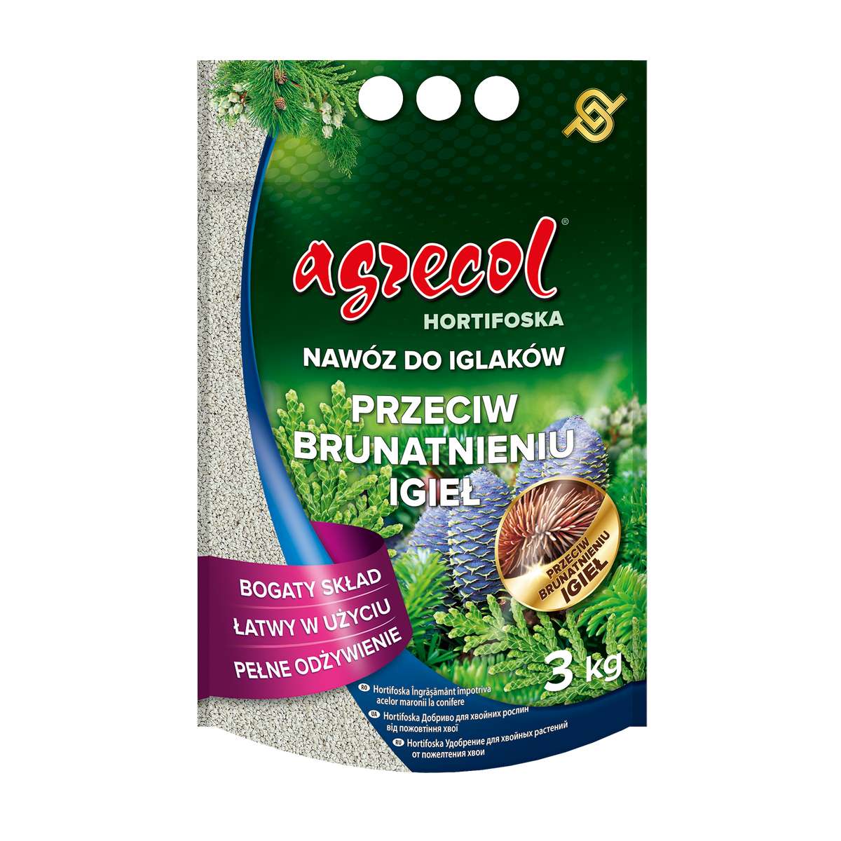 Agrecol Nawóz Iglak Przeciw Brąz Hor 3kg 