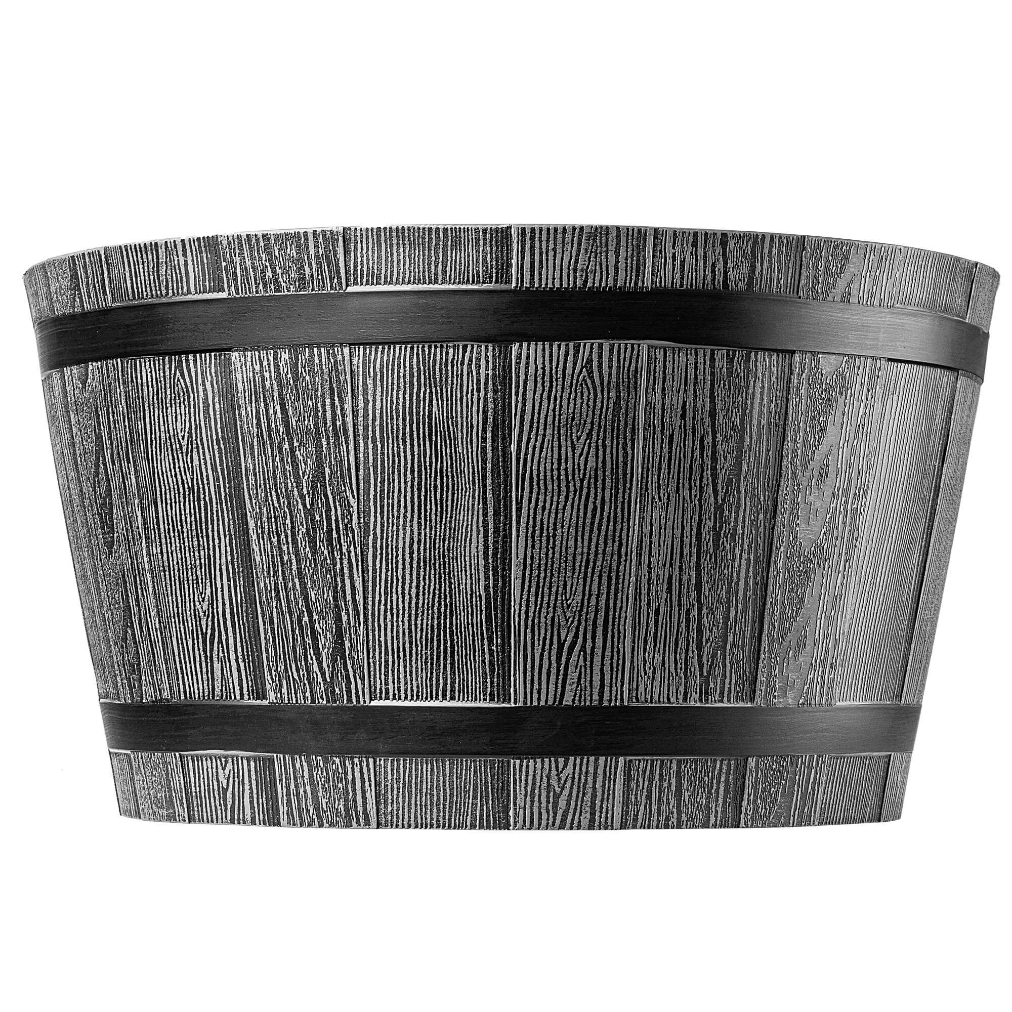 Donica na kwiaty Sori 50 cm ciemny szary