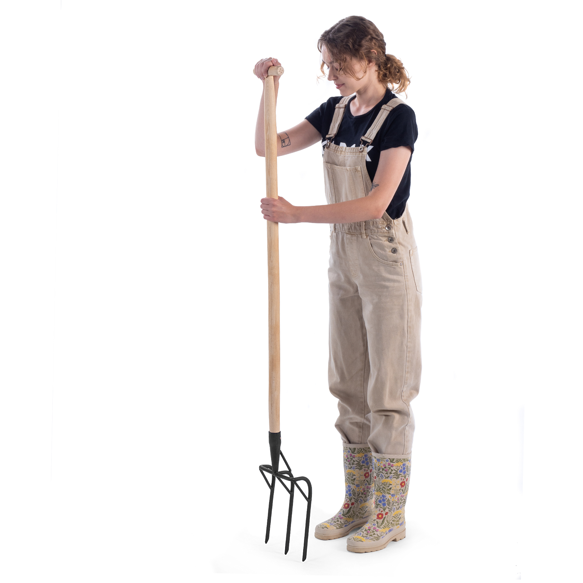 Widły do spulchniania gleby Loupit 26cm z trzonkiem