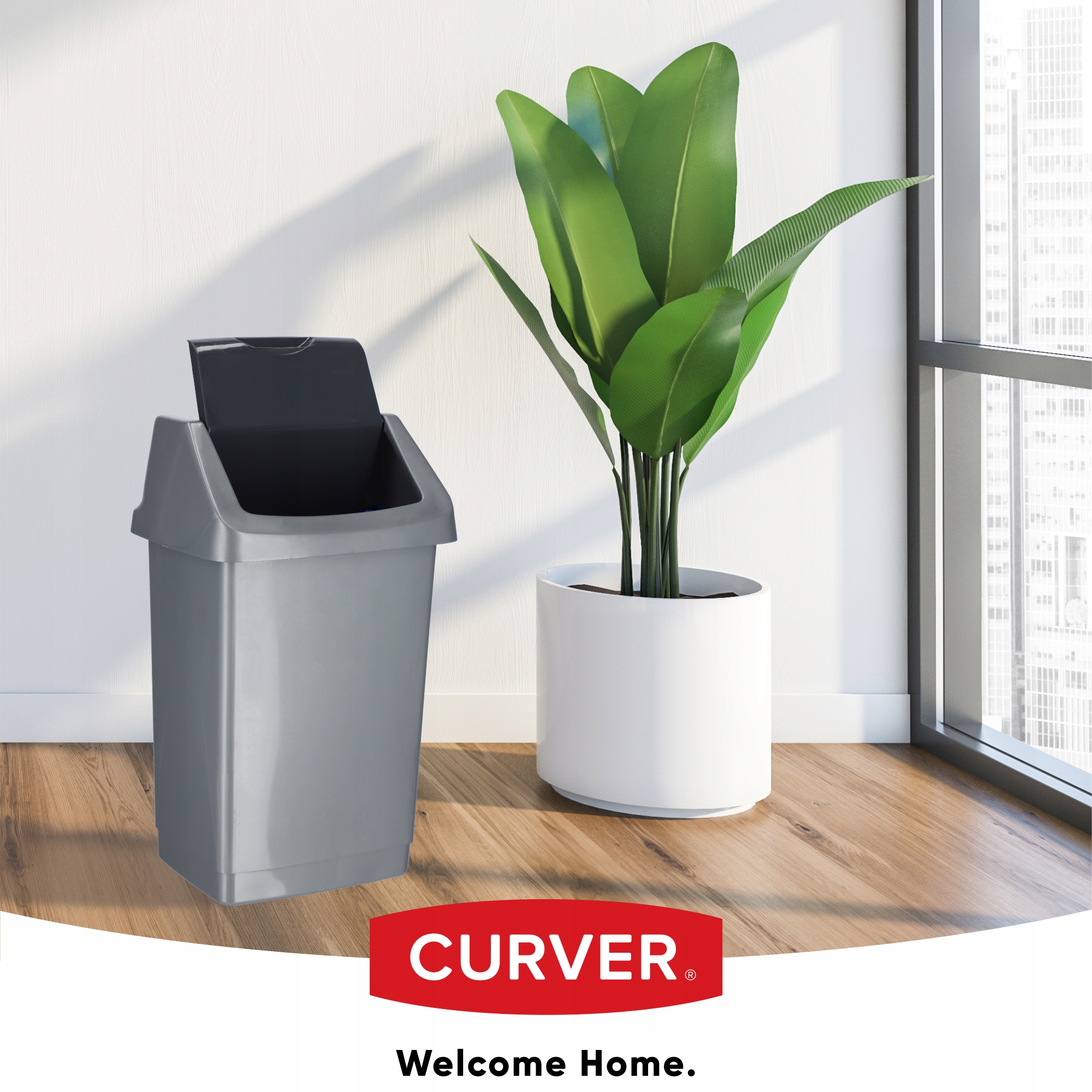 Kosz na śmieci Curver Click-IT 9L, grafit