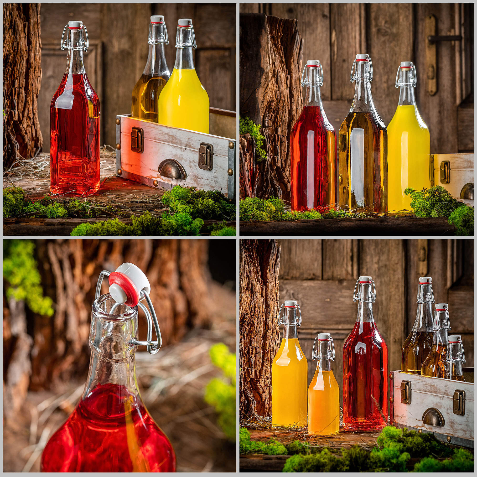 Szklana butelka Nave 1000ml z korkiem mechanicznym 1 szt.