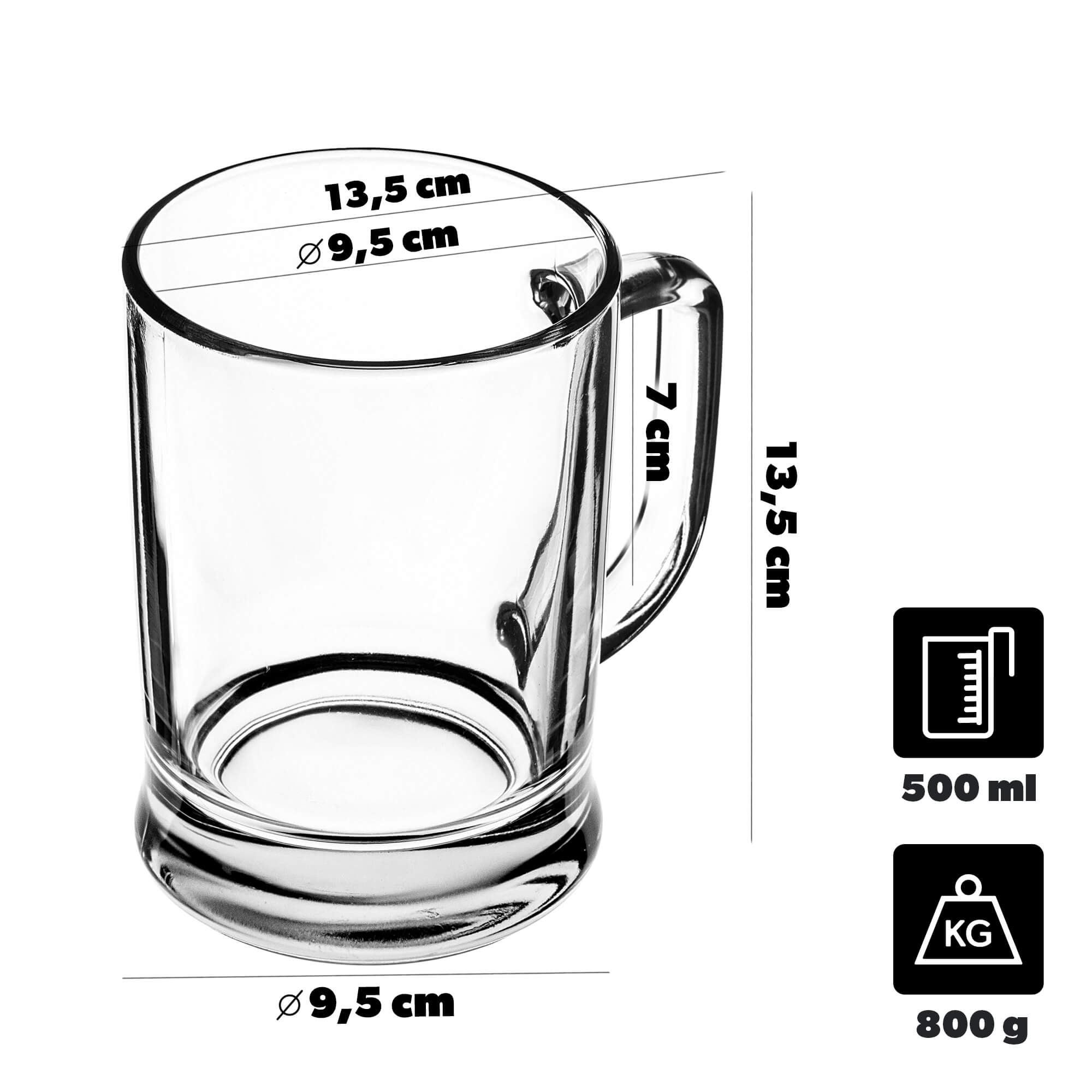 Kufel do piwa Cevio 400ml 1szt.