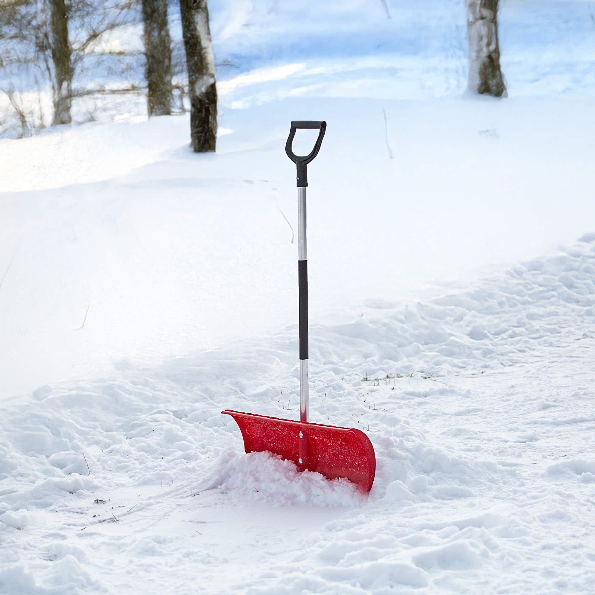 Łopata do śniegu Cros 60 cm czerwona