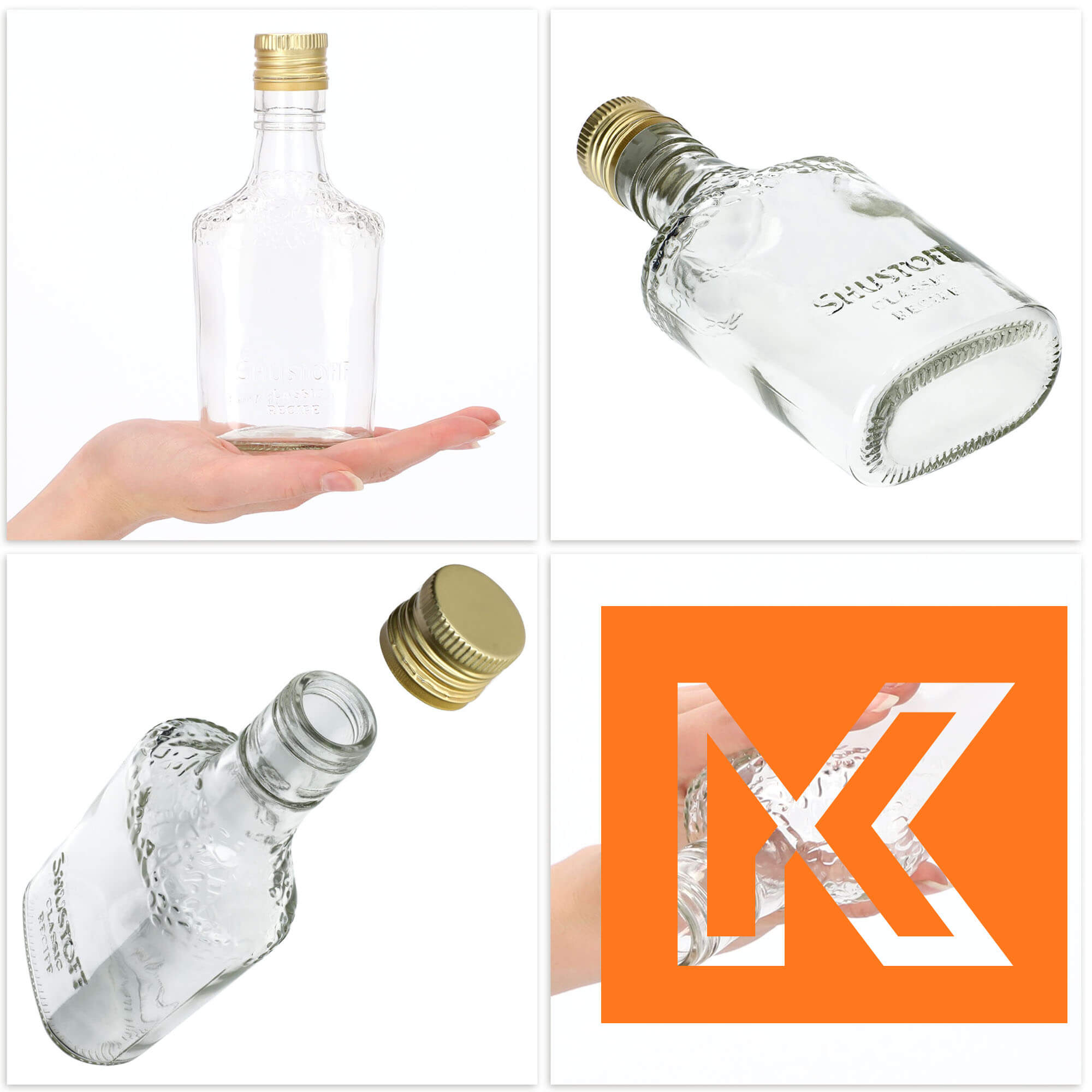 Butelka na nalewki z zakrętką Rumo 250 ml 6 szt.