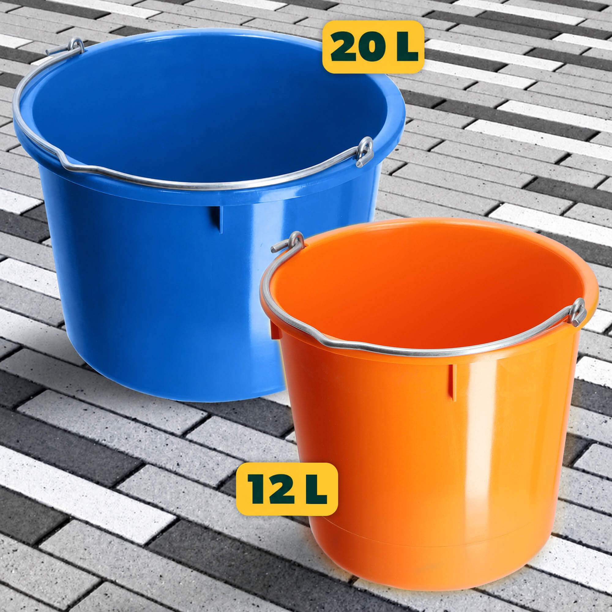 Wiadro budowlane Kanan 20L niebieskie 2 szt.