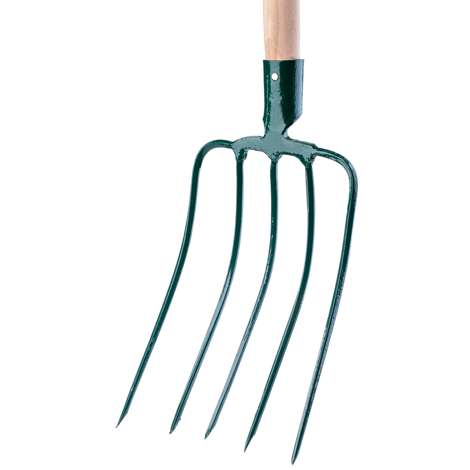 Widły metalowe Varzi 5-zębne 132 cm, zielone