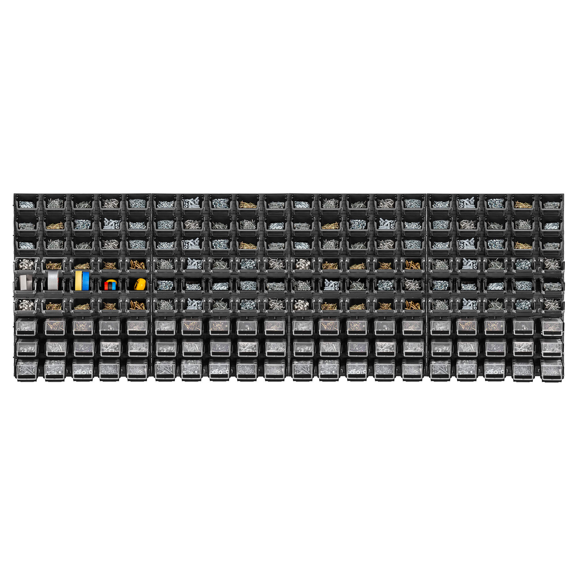 Tablica warsztatowa Lokke 180 elementów 232 x 78 cm, czarna