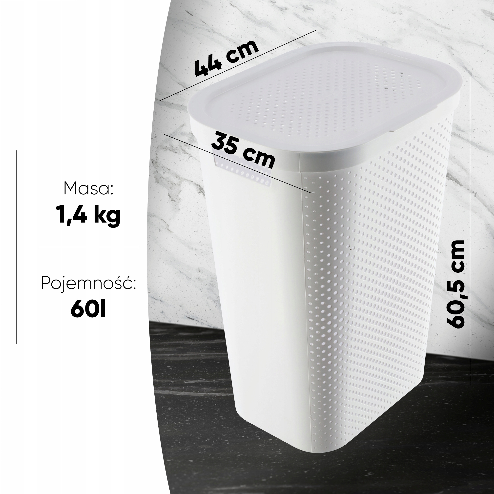 Kosze z pokrywką Curver Infinity 60L mix kolorów, 2 szt.