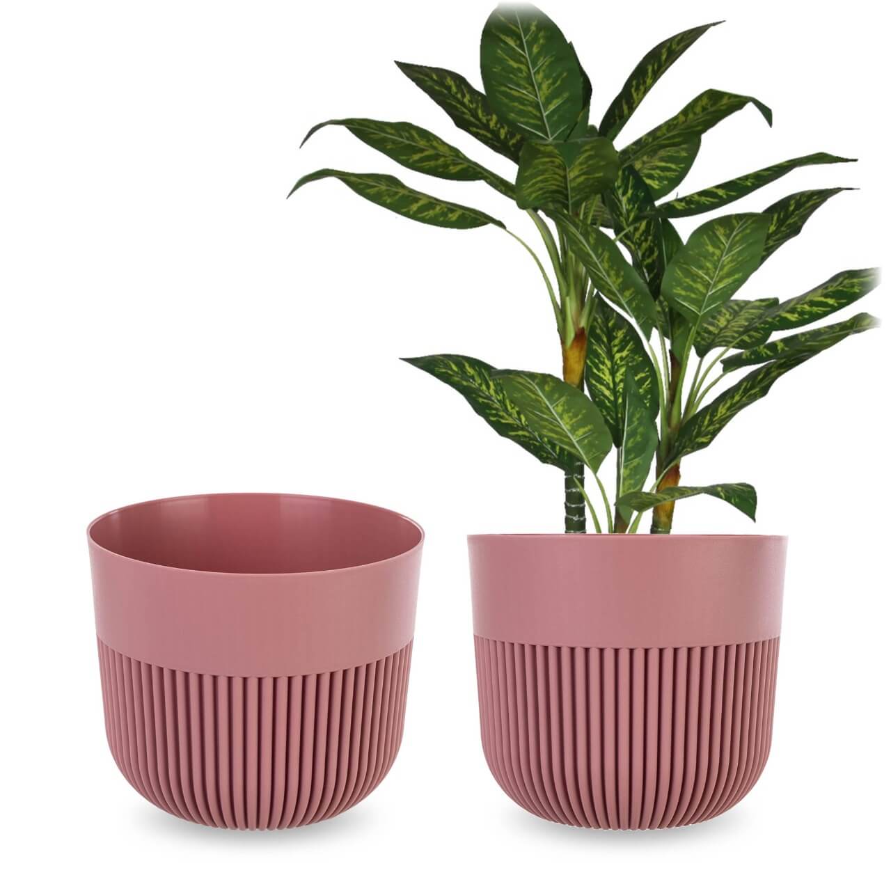 Doniczka osłonka Ornon 13 cm pudrowy róż