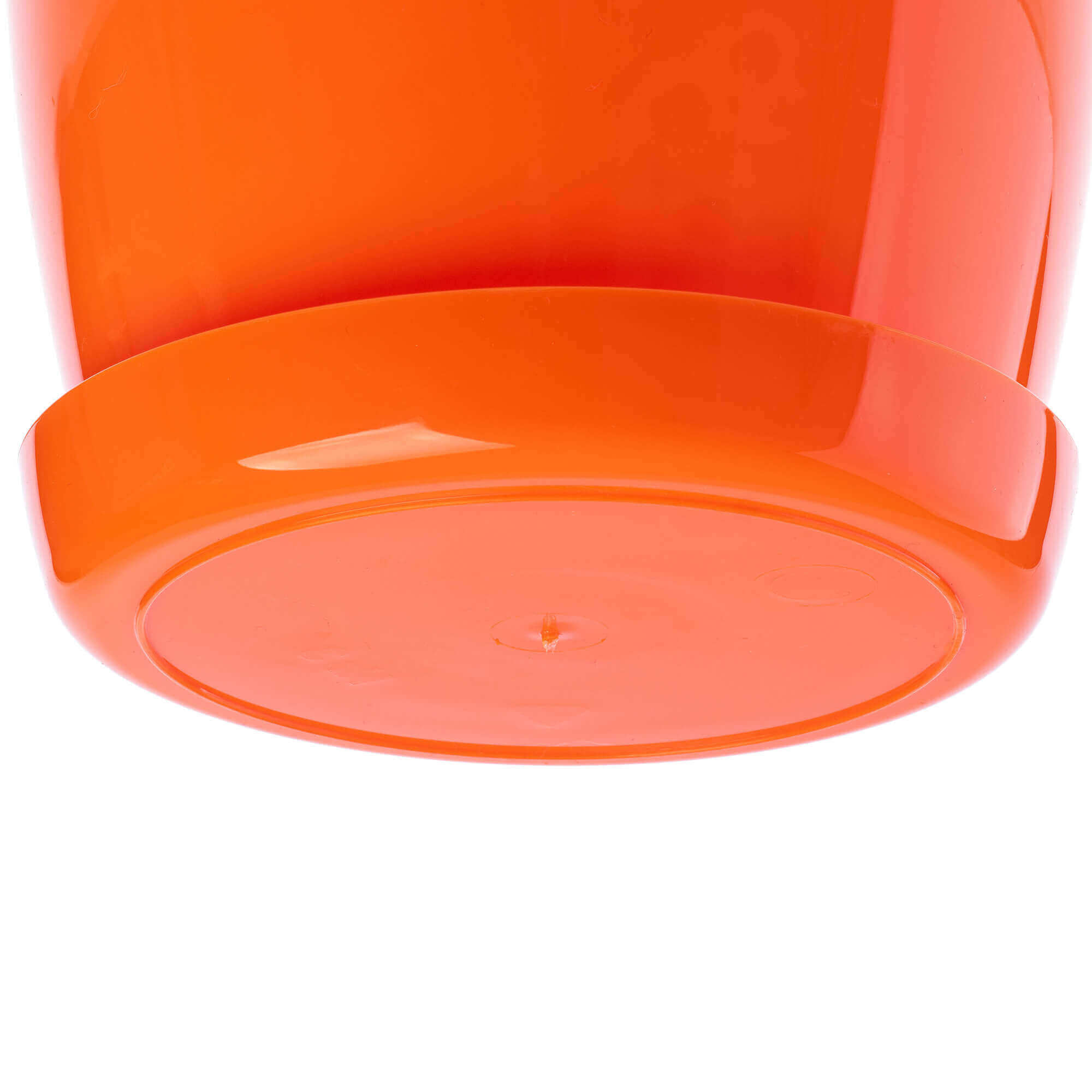 Doniczka na kwiaty z podstawką 18 cm, pomarańczowa