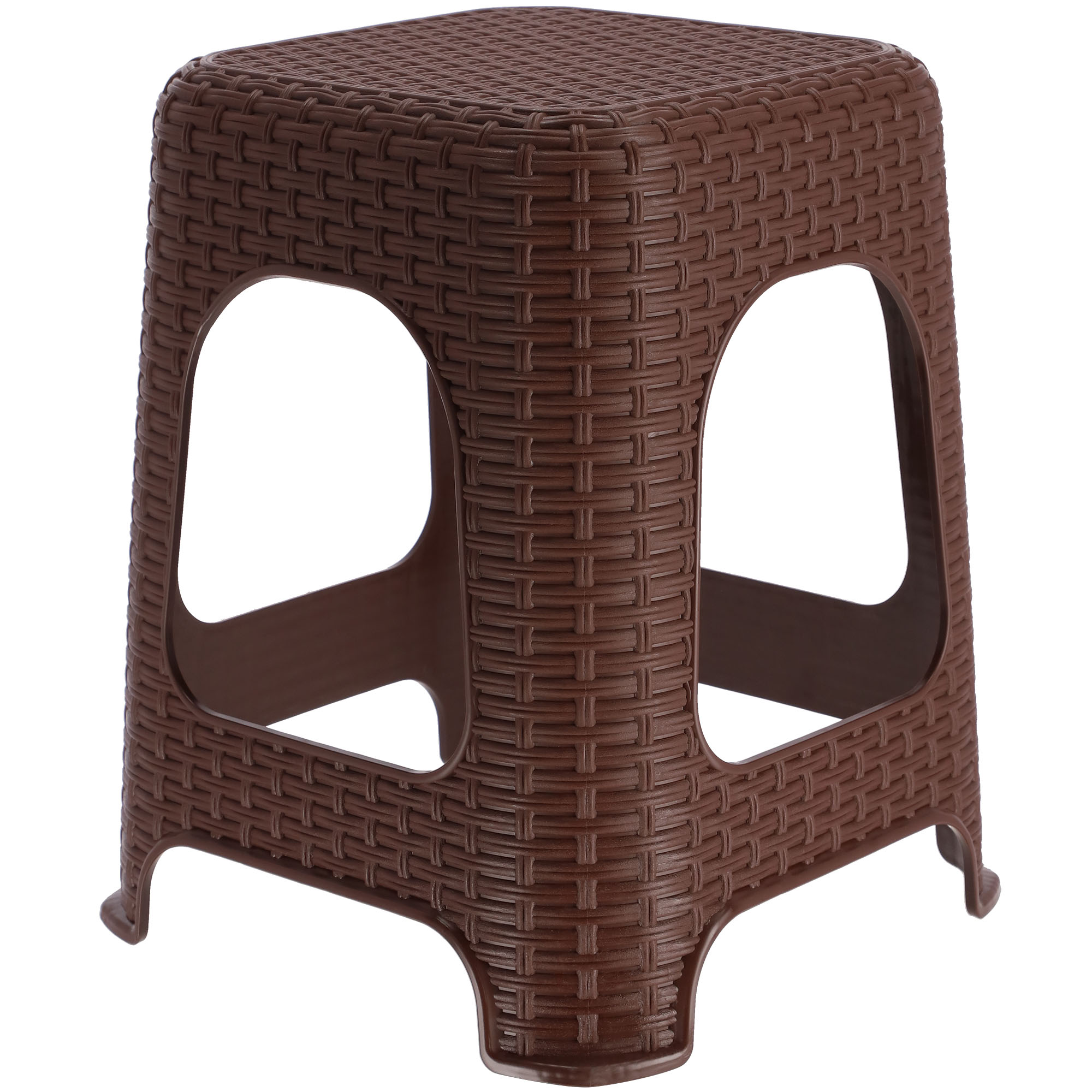 Taboret rattan 45 x 26 cm brązowy, 2 szt.