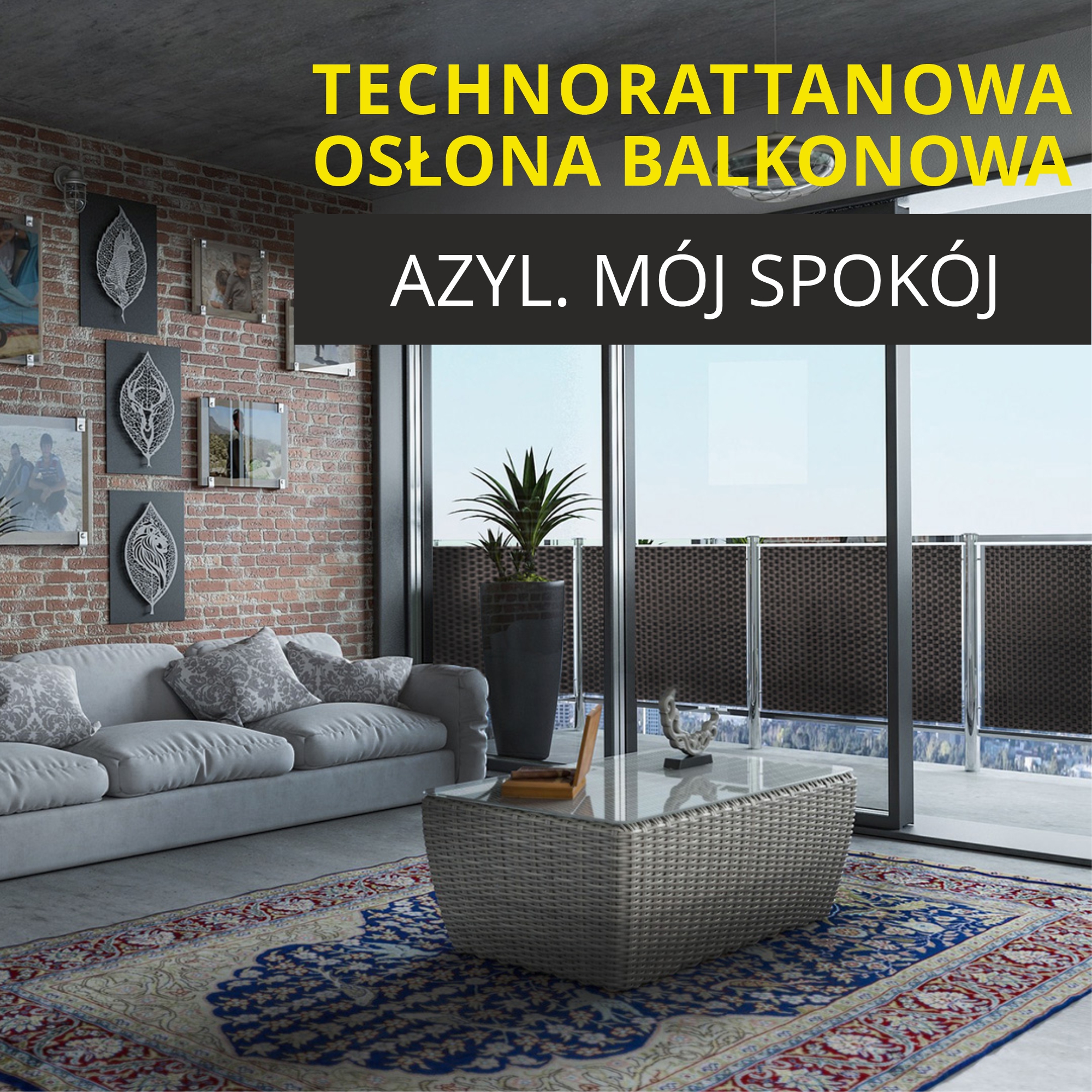Osłona balkonowa Espa 90 x 600 cm, miodowa