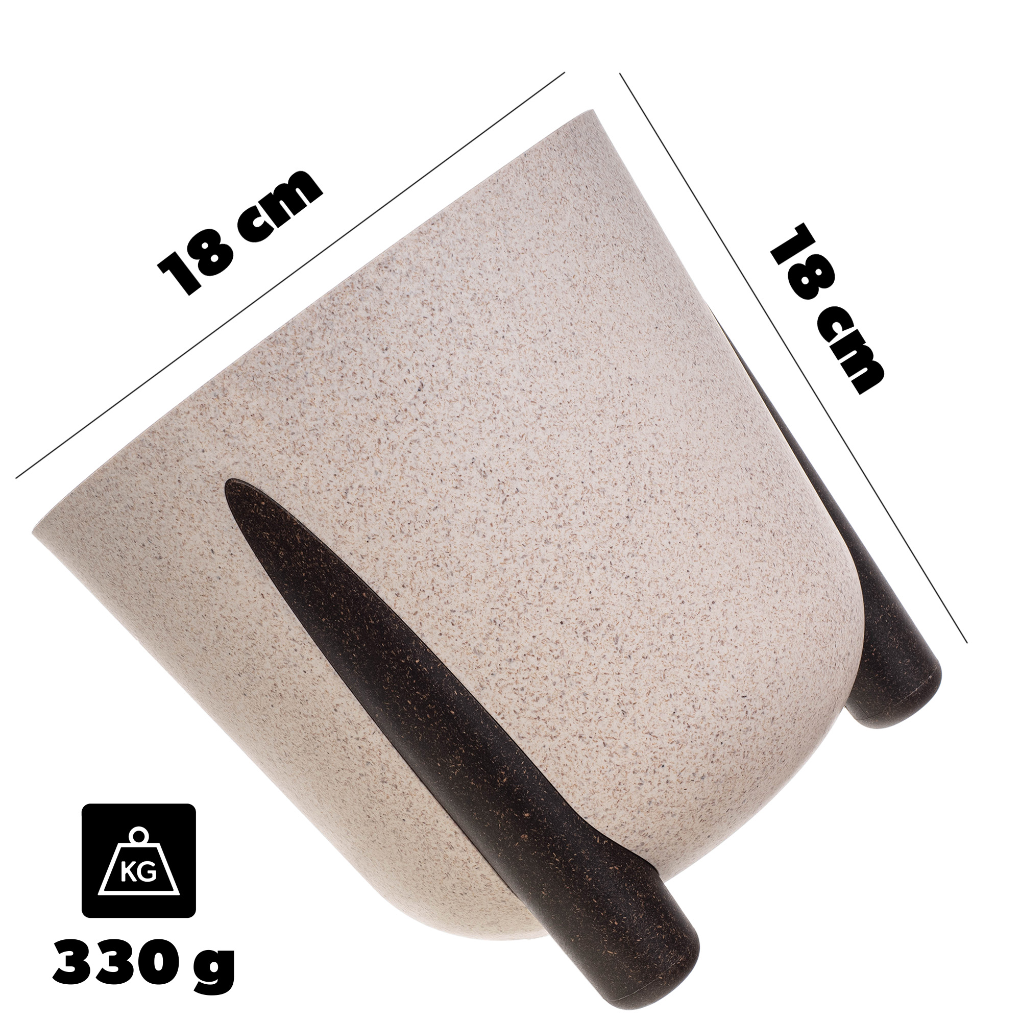 Doniczka osłonka Nauze 18cm biała