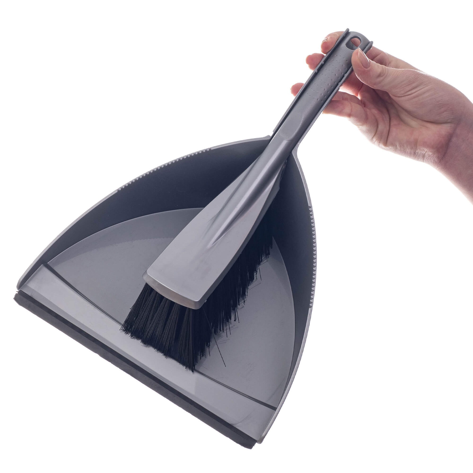 Zmiotka i szufelka Amot 33cm szara