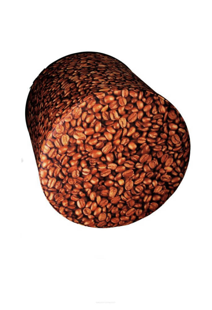 Pufa dekoracyjna Fasano 40 x 41 cm, kawa