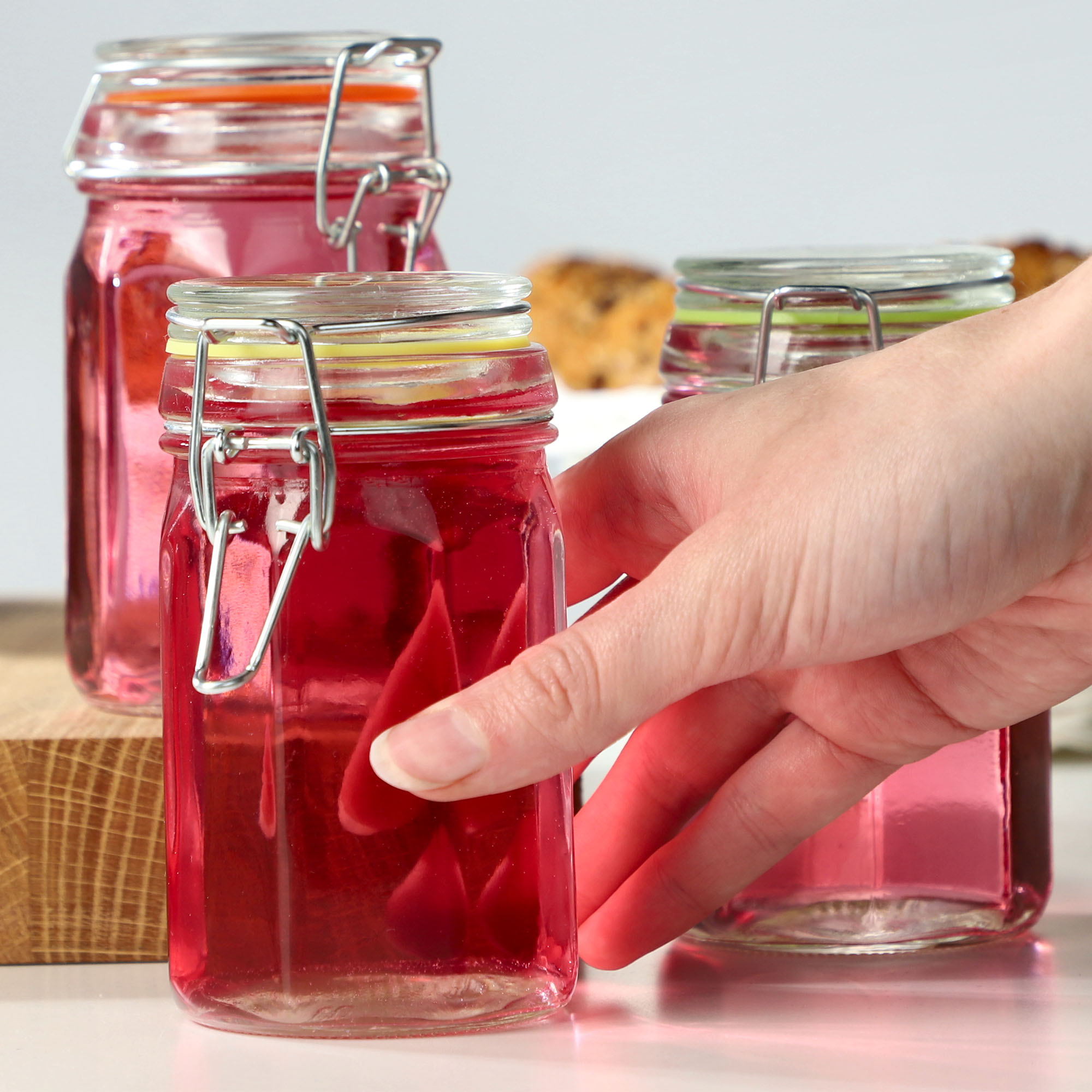 Zestaw słoików z klipsem Fabro 6szt 260 ml