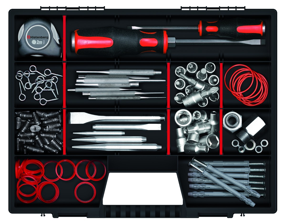 KISTENBERG Organizer narzędziowy Nor 50 wysoki S - KNO50407 - czarny