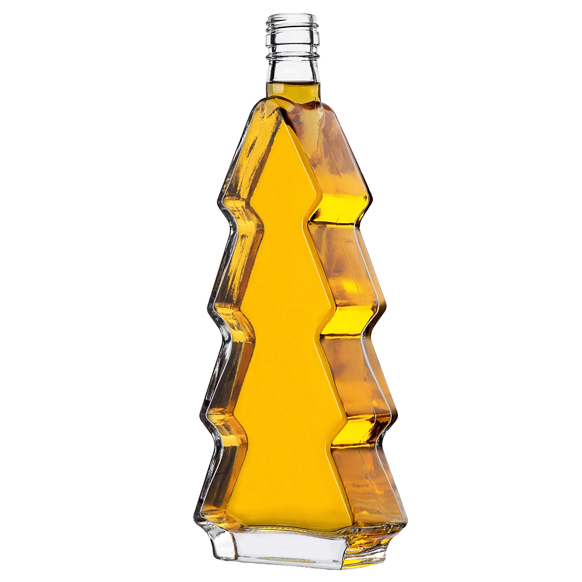 Szklana butelka choinka Enna 500ml z białą zakrętką 10 szt.
